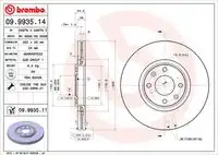 Тормозные диски BREMBO 09.9935.11