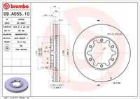 Диск тормозной передн BREMBO 09.A055.10