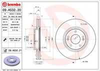 тормозные диски BREMBO 09.A532.21