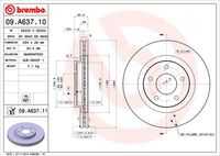 Тормозные диски BREMBO 09.A637.10