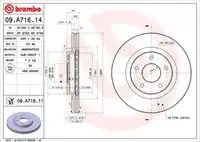 тормозные диски BREMBO 09.A721.1X