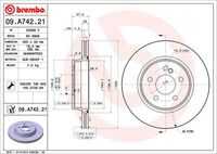 тормозные диски BREMBO 09.A742.21