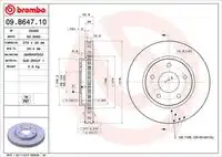 09.B647.11 BREMBO ( 09.B647.11 ) Тормозной диск