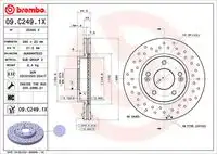 Диск тормозной hyundai creta (su2 ) 2.0 mpi (su2r) 2021- BREMBO 09.C249.1X