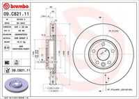 Диск тормозной передний BREMBO 09.C821.11