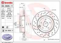 Диск тормозной задний BREMBO 09.C829.11