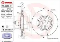 09.D063.21 BREMBO ( 09.D063.21 ) Тормозной диск