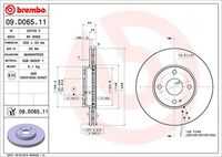 Диск тормозной передний BREMBO 09.D065.11