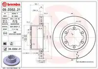 Диск тормозной BREMBO 09.D352.21