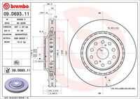 Диск тормозной передний BREMBO 09.D693.11
