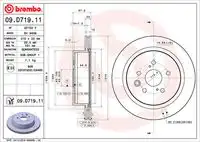 Диск тормозной BREMBO 09.D719.11