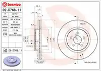 Диск тормозной BREMBO 09.D768.11
