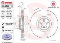 Диск тормозной BREMBO 09.D898.13