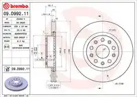 Диск тормозной BREMBO 09.D992.11