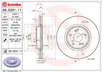 Диск тормозной BREMBO 09.E231.11