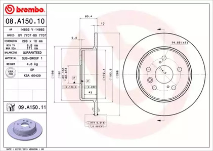 Тормозной диск prime line - uv coated