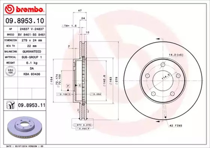 Тормозной диск prime line - uv coated