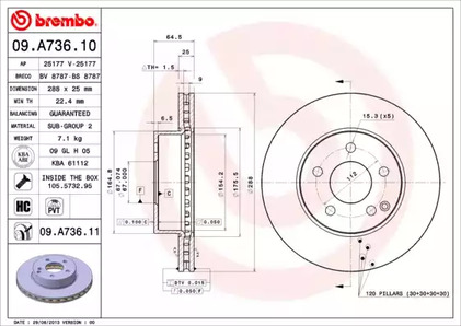 Тормозной диск prime line - uv coated