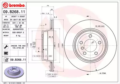 Тормозной диск prime line - uv coated