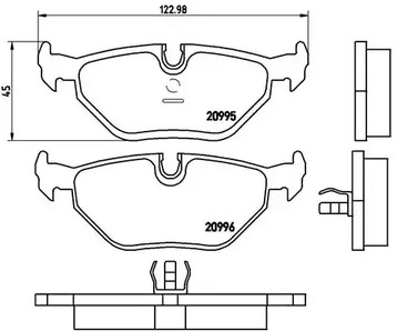 P 06 011 BREMBO Тормозные колодки