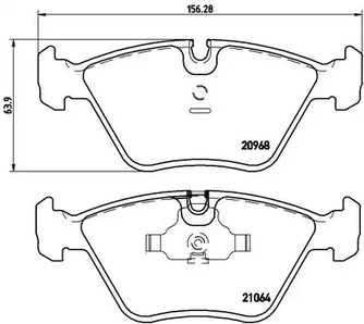 P 06 012 BREMBO Тормозные колодки