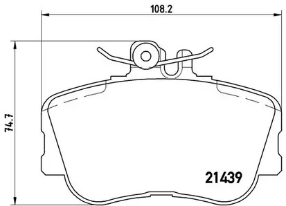 P 06 017 BREMBO Колодки тормозные дисковые