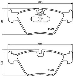 Тормозные колодки BREMBO P 06 022