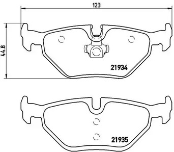 P 06 025 BREMBO Тормозные колодки