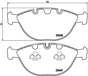 P 06 028 BREMBO Колодки тормозные дисковые