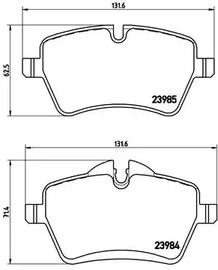 P 06 051 BREMBO Тормозные колодки