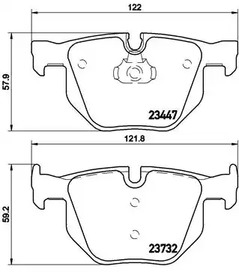 P 06 056 BREMBO Тормозные колодки