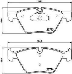 P 06 057 BREMBO Тормозные колодки