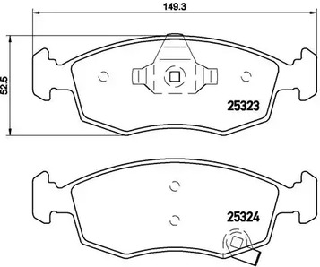 Тормозные колодки дисковые BREMBO P 11 031