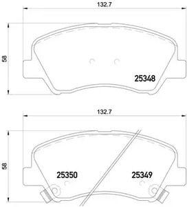 P 18 025 BREMBO Тормозные колодки