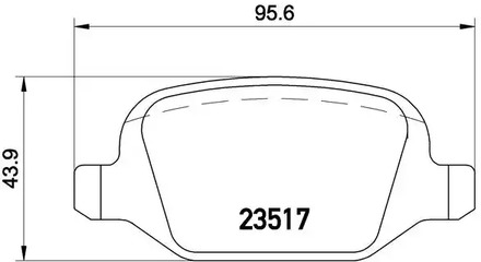 P 23 065 BREMBO Тормозные колодки