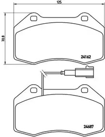 Тормозные колодки BREMBO P 23 117