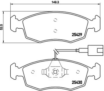 P 23 138 BREMBO Тормозные колодки