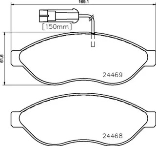 Тормозные колодки BREMBO P 23 144