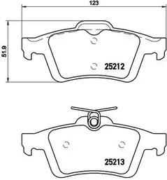 P 24 148 BREMBO Тормозные колодки