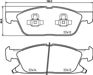 P 24 188 BREMBO Тормозные колодки