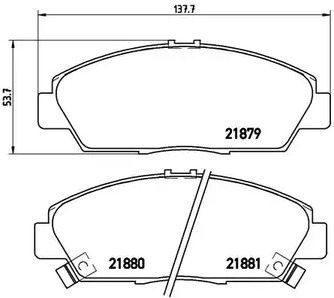 Тормозные колодки BREMBO P 28 021