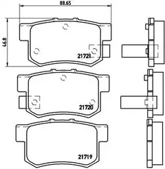 P 28 022 BREMBO Тормозные колодки