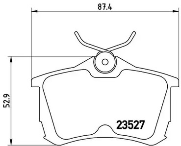 P 28 030 BREMBO Тормозные колодки