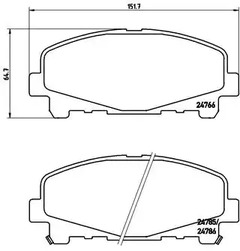 Тормозные колодки BREMBO P 28 043