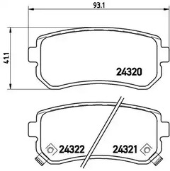 Тормозные колодки BREMBO P 30 025