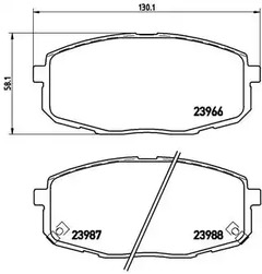 P 30 034 BREMBO Тормозные колодки