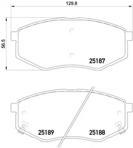 P 30 055 BREMBO Тормозные колодки