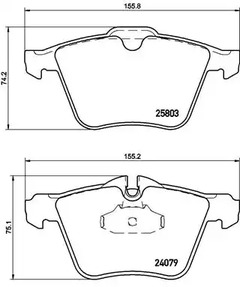 P 36 028 BREMBO Тормозные колодки