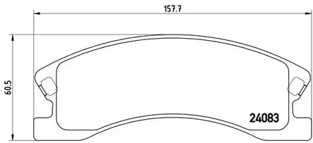 P 37 008 BREMBO Тормозные колодки