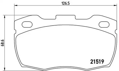 P 44 005 BREMBO Тормозные колодки